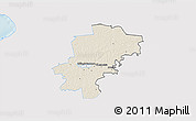 Shaded Relief 3D Map of Saarde, single color outside