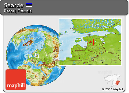 Physical Location Map of Saarde