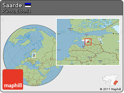 Savanna Style Location Map of Saarde, highlighted parent region