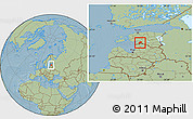 Savanna Style Location Map of Saarde, hill shading