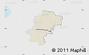 Shaded Relief Map of Saarde, single color outside