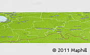 Physical Panoramic Map of Saarde