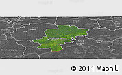 Satellite Panoramic Map of Saarde, desaturated