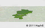 Satellite Panoramic Map of Saarde, lighten