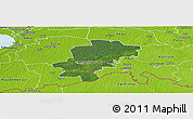 Satellite Panoramic Map of Saarde, physical outside