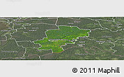 Satellite Panoramic Map of Saarde, semi-desaturated