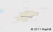 Shaded Relief Panoramic Map of Saarde, single color outside