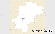 Classic Style Simple Map of Saarde, single color outside