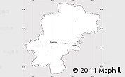 Silver Style Simple Map of Saarde, cropped outside