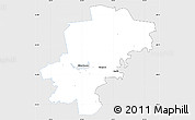 Silver Style Simple Map of Saarde, single color outside