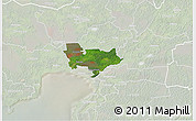 Satellite 3D Map of Sauga, lighten