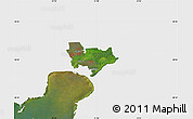 Satellite Map of Sauga, single color outside