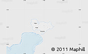 Silver Style Map of Sauga, single color outside