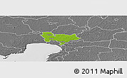 Physical Panoramic Map of Sauga, desaturated
