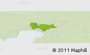 Physical Panoramic Map of Sauga, lighten