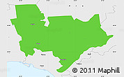 Political Simple Map of Sauga, single color outside, borders and labels