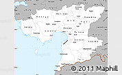 Gray Simple Map of Pärnu