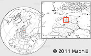 Blank Location Map of Sindi, highlighted parent region