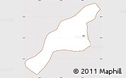 Classic Style Simple Map of Sindi, cropped outside
