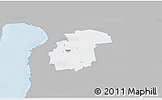 Gray 3D Map of Surju, single color outside