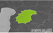 Physical 3D Map of Surju, darken, desaturated