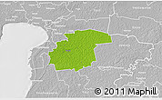 Physical 3D Map of Surju, lighten, desaturated