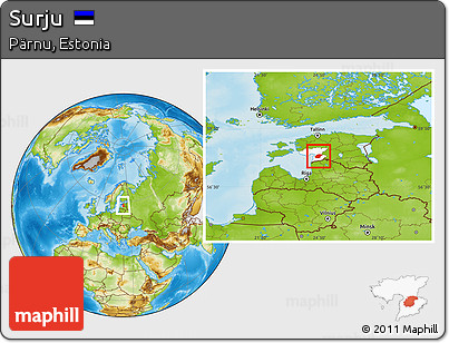Physical Location Map of Surju, highlighted parent region
