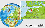 Physical Location Map of Surju, highlighted parent region