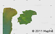 Satellite Map of Surju, single color outside