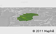 Satellite Panoramic Map of Surju, lighten, desaturated