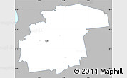 Gray Simple Map of Surju, single color outside