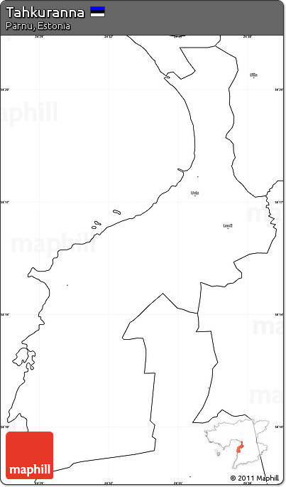 Blank Simple Map of Tahkuranna