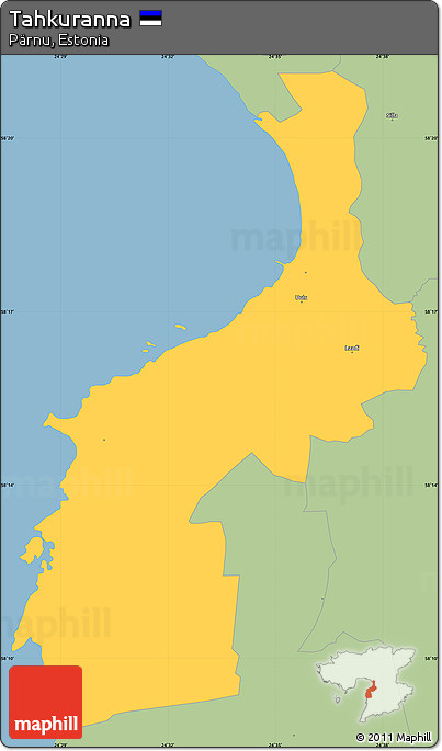Savanna Style Simple Map of Tahkuranna