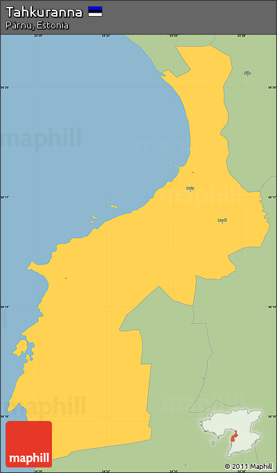 Savanna Style Simple Map of Tahkuranna