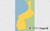 Savanna Style Simple Map of Tahkuranna, single color outside