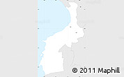 Silver Style Simple Map of Tahkuranna