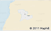 Classic Style 3D Map of Tali, single color outside