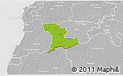 Physical 3D Map of Tali, lighten, desaturated