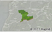 Satellite 3D Map of Tali, lighten, semi-desaturated