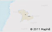 Shaded Relief 3D Map of Tali, single color outside