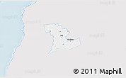 Silver Style 3D Map of Tali, single color outside