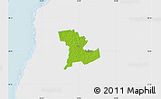 Physical Map of Tali, single color outside