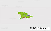 Physical Panoramic Map of Tali, cropped outside