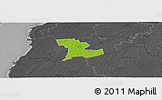 Physical Panoramic Map of Tali, darken, desaturated