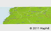 Physical Panoramic Map of Tali