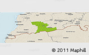 Physical Panoramic Map of Tali, shaded relief outside