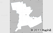 Gray Simple Map of Tali, single color outside