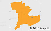 Political Simple Map of Tali, single color outside