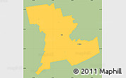 Savanna Style Simple Map of Tali, single color outside