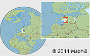 Savanna Style Location Map of Tori, highlighted parent region